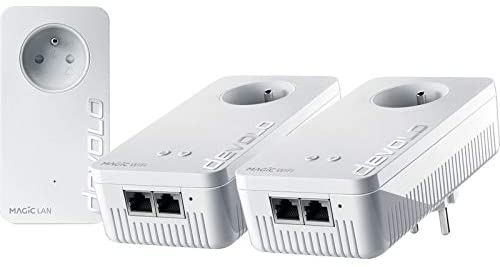 Devolo Magic 2 WiFi Next: Kit CPL WiFi Multiroom más rápido del Mundo (2400 Mbps, 5 Puertos Gigabit Ethernet) Ideal para teletrabajo y Streaming
