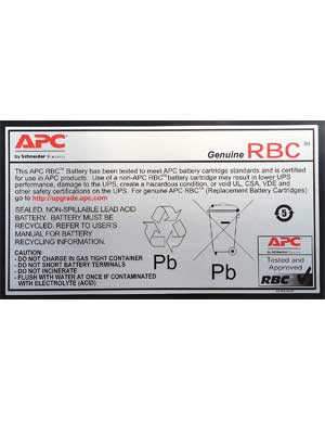 Schneider Electric APCRBC123 123 Cartucho de Batería de Sustitución de APC